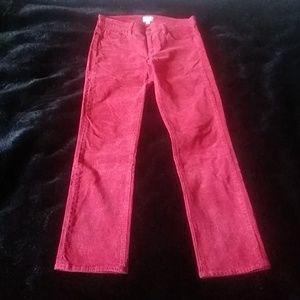 J CREW Matchstick Cord Pants Size 28P